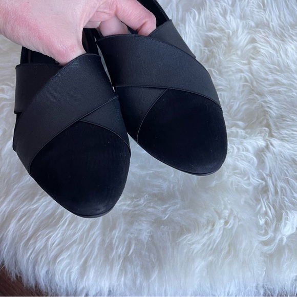 Paul Green Black Suede Elastic Wedge Heels Daniella - Picture 10 of 11